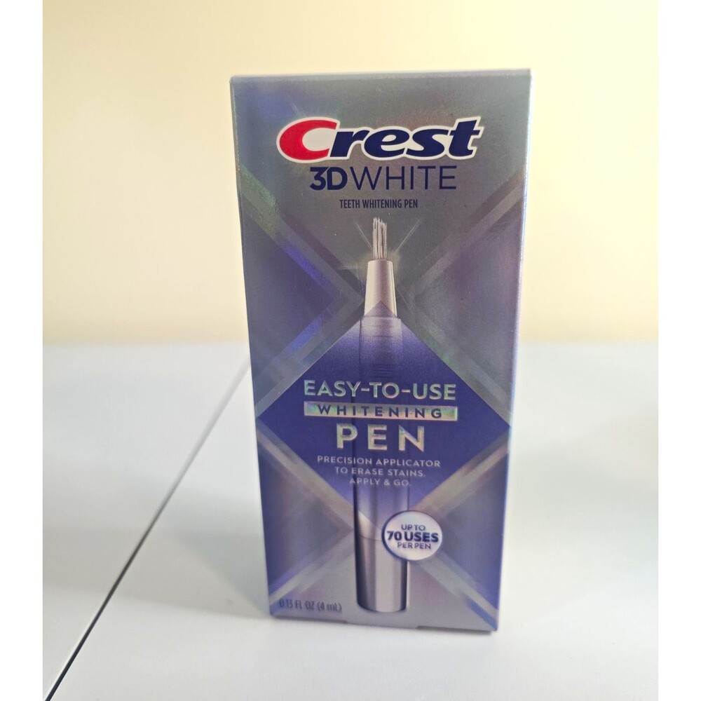 B19 Crest 3D White Teeth Whitening Pen Mint Portable Enamel Safe 0.05 fl oz